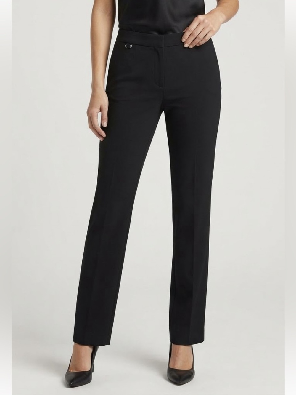 Adrianna Papell Black Bootcut Dress Pants (Size 6), EUC
